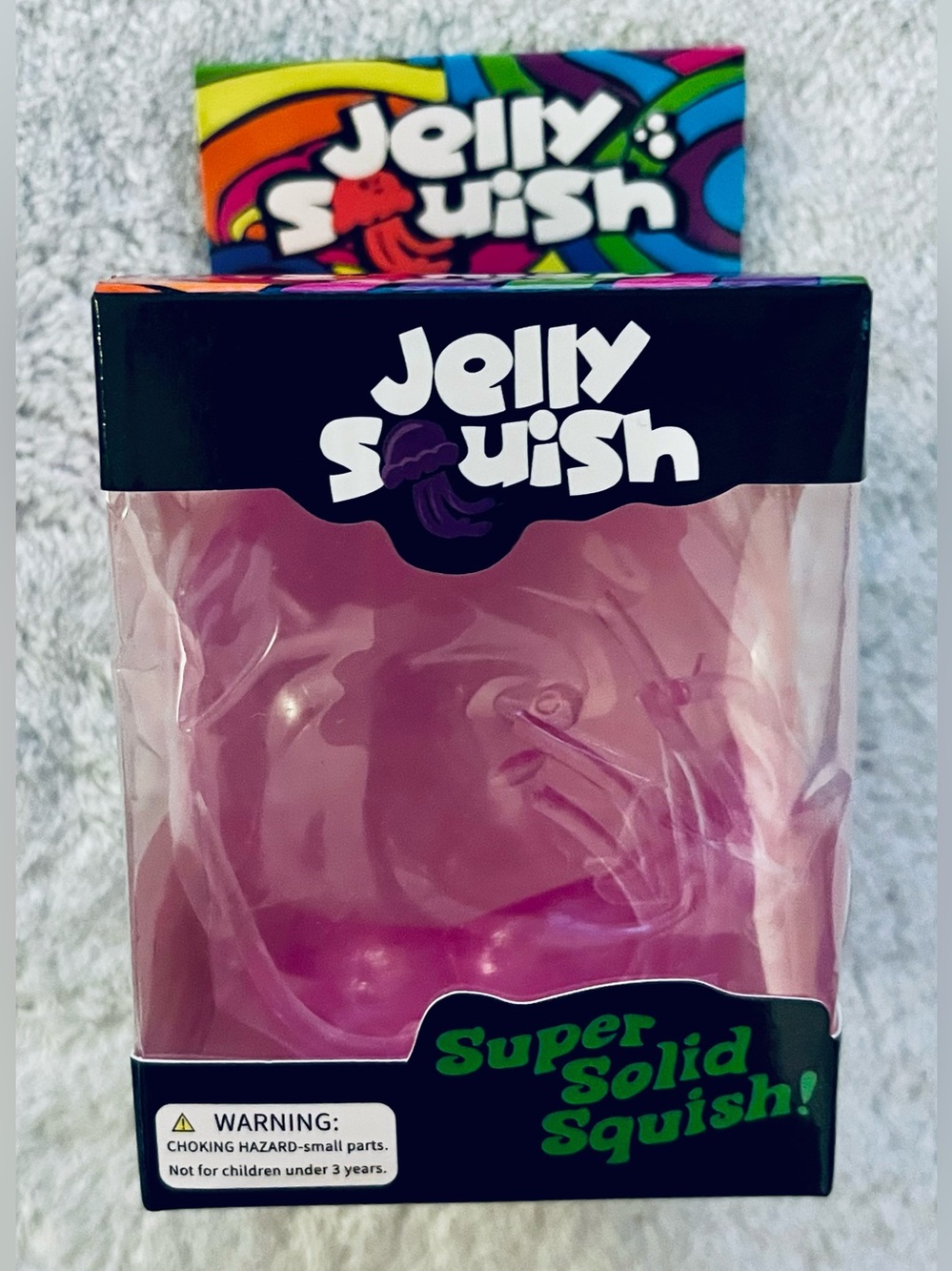 Large- Jelly Squish Purple Squishy Toy - Jelly Squish